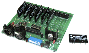 DMX 8Ch Solid State Relay Board